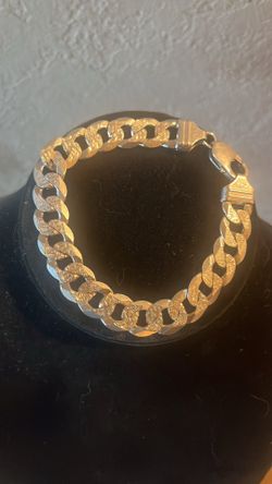 🔥 28.6 Gram Solid Sterling Silver 925 Diamond Cut Bracelet 🔥