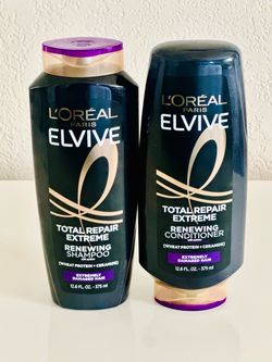 L’Oreal Paris Elvive Shampoo & Conditioner, 12.6 oz Set.