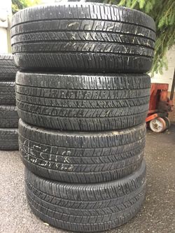 245/55/18 Goodyear set of used tires in great condition 90% !!! tread 275$ for 4 . Installation balance and alignment available. Please call 973-99