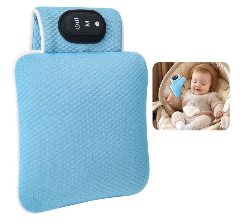 Baby Crib Vibrating Soother with 3 Adjustable Modes & 4 Level Timer,