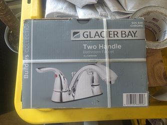 Glacier Bay 2 Handle Chrome Bathroom Faucet