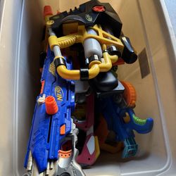 Assortment Of NERF Guns
