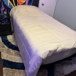 Electric Adjustable Twin Bed Frame With New Mattress