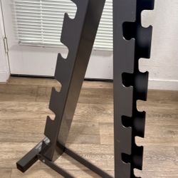 Heavy Duty Vertical Dumbbell Rack By BodyWorks  ( I Guess Weight Like 50 lbs. Measurements: 45”X 25”X 14.5”.