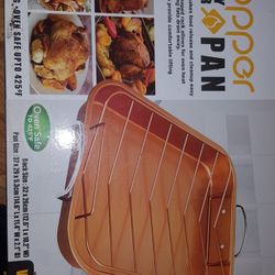 Brand NEW Copper Turkey Roaster Pan With Rack