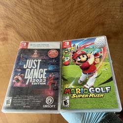 nintendo switch mario golf super rush just dance 2023 SEALED