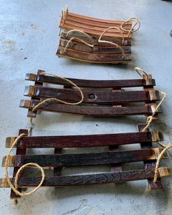 Wood Swing from wine Barrels