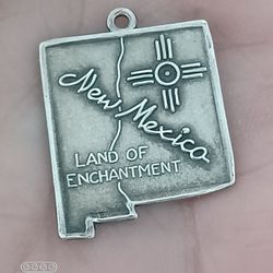 Vtg.sterling Silver " New MEXICO CHARM