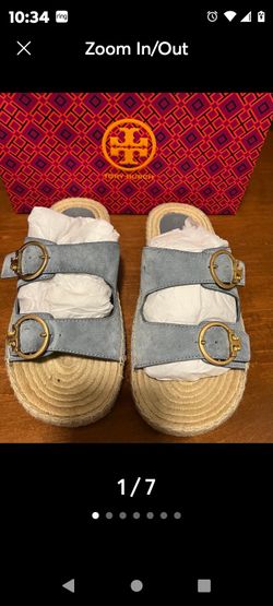 Tory Burch Espadrille Sandals Size 7.5