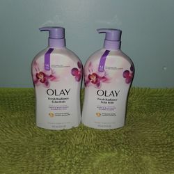 2 Olay Bodywash 33oz Fresh Radiant 33oz Orchid & Black Currant
