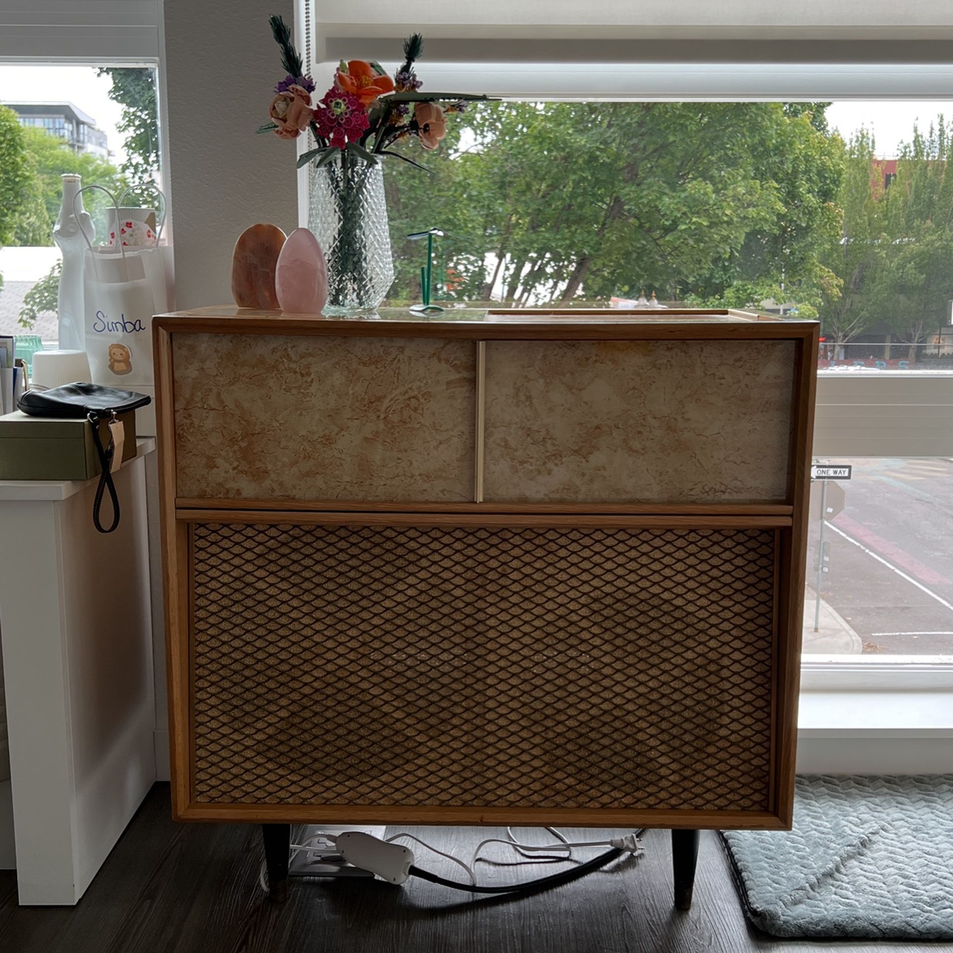 Vintage Stereo Cabinet Need Gone