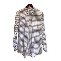 GEORGE® | Men's Classic Fit Plaid Long Sleeve Button Down Shirt Large Dress Shirt  L/G (42-44)    