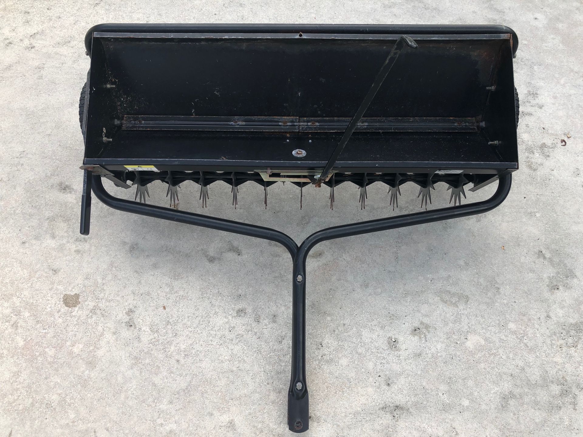 40 in. Tow-Behind Combination Aerator-Spreader, Only used handful times!
