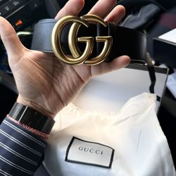 Gucci GG Marmont wide belt with buckle