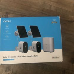 AOSU Solar powered Security Camera System. New