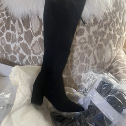 Black Tall Boots - NEW