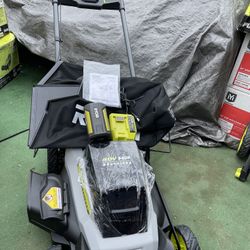 RYOBI 40V HP Brushless 20 in. Cordless Electric Battery Walk Behind Self-Propelled Mower with 6.0 Ah Battery and Charger
