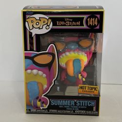 1414 Summer Stitch Blacklight Funko Pop Hot Topic MIB