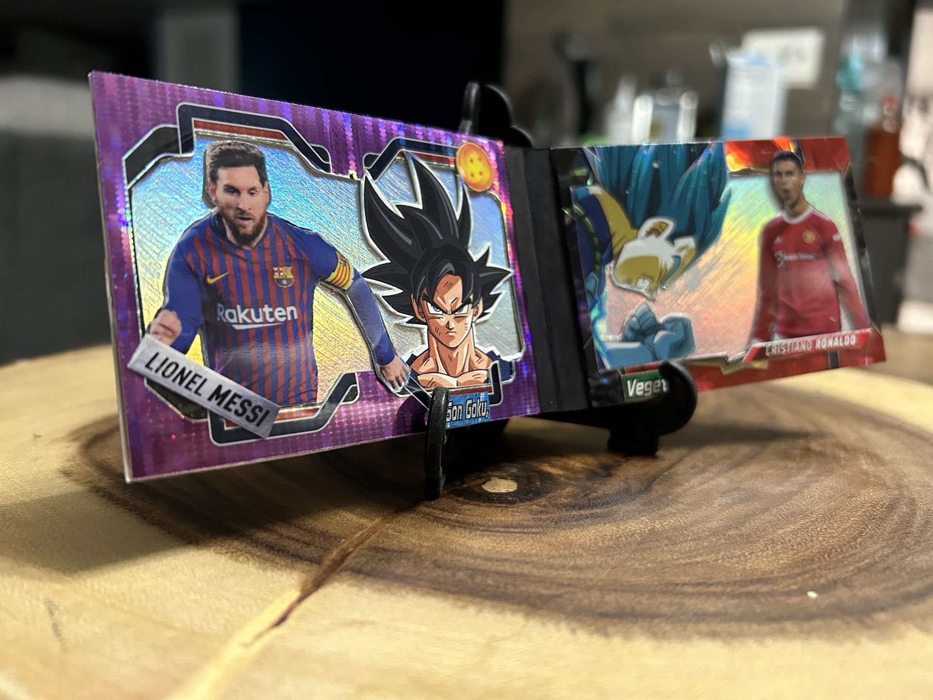 Messi, Ronaldo, Goku, Vegeta Custom Card 1 of 1