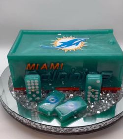Miami Dolphins Double 9 dominoes