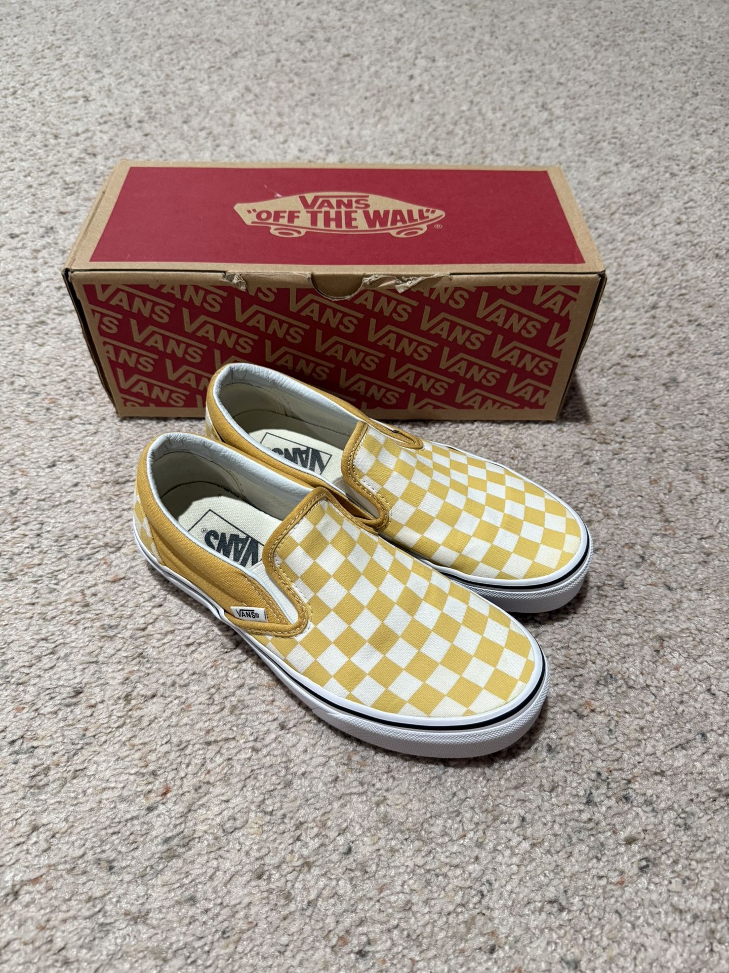 Vans Classic Slip-on Checkerboard Ochre/True