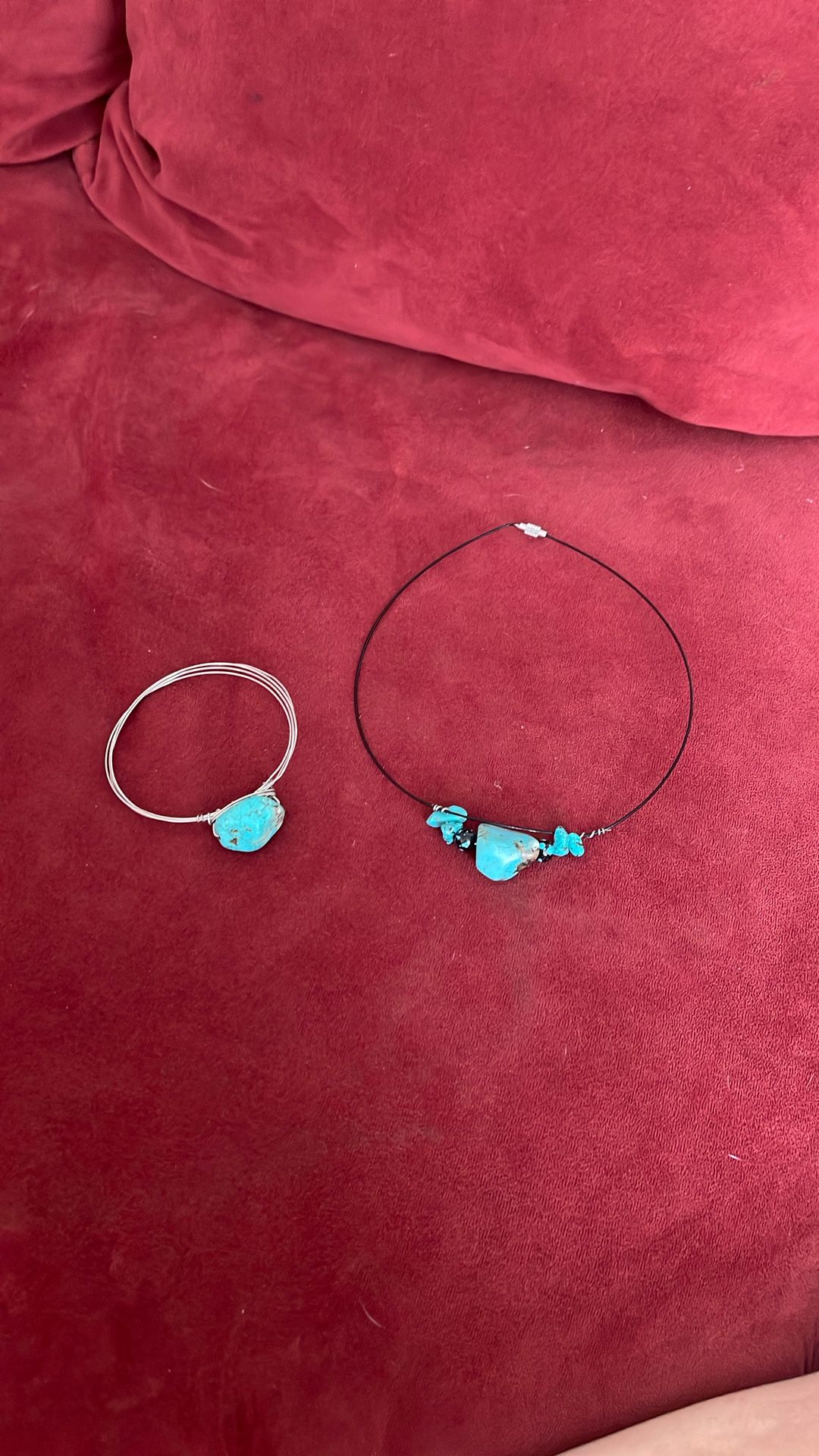 Turquoise Necklace And Bracelet