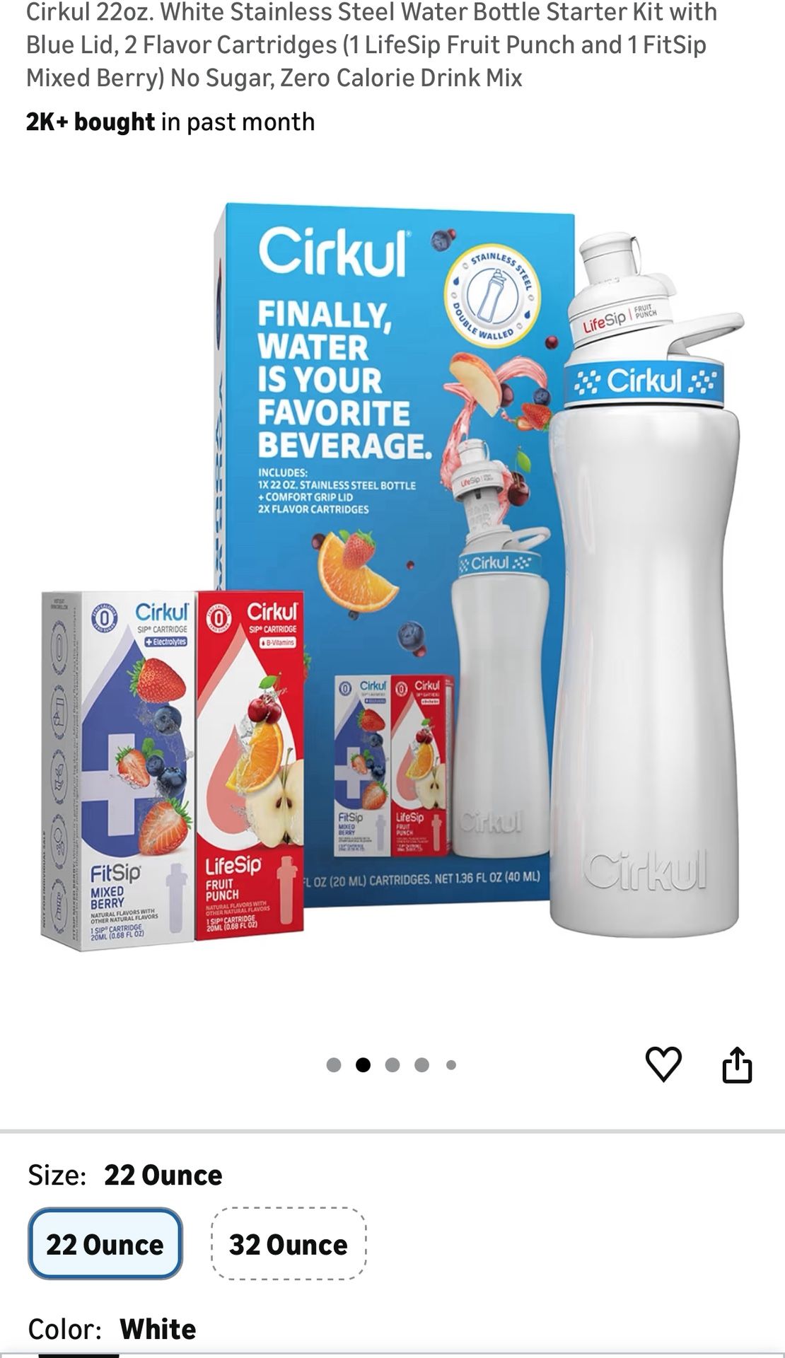 Cirkul Stainless Steel Bottle