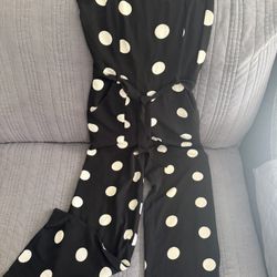 Black Polka Dot Palazzo 