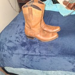 Botas De Hombre Color Miel Pura Piel #8