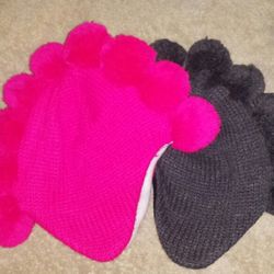 Two New kids hats Size 4-6x