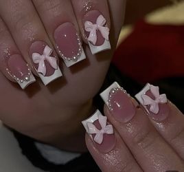 Bow Nails Press On 