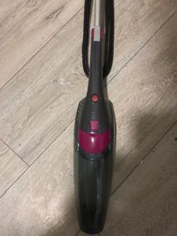 Stick Vacuum Cleaner Gray and Pink