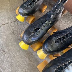 Leather Vintage Rollers Skate