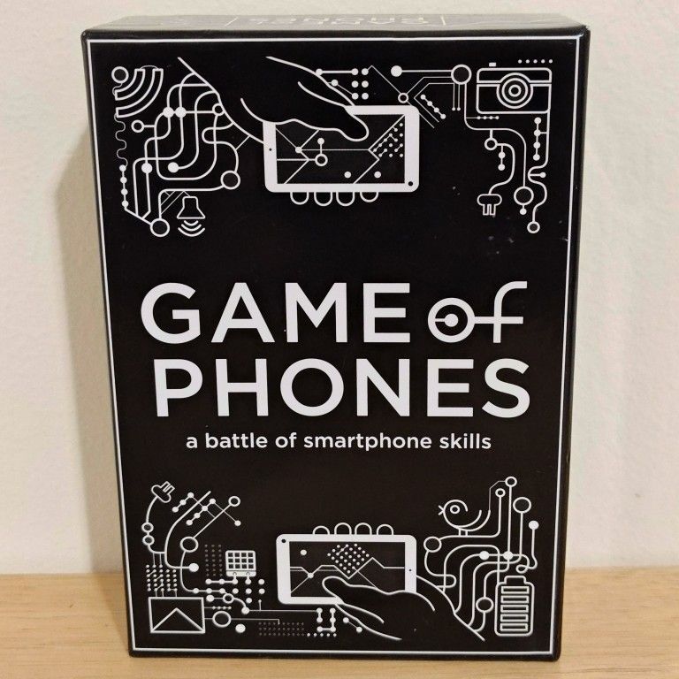 Game of Phones a Battle of Smartphone Skills Card Game Board Game Night