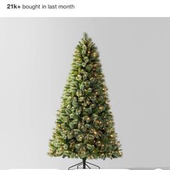 7.5’ Pre-Lit Artificial Christmas Tree