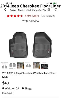 2014-2015 jeep Cherokee weather tech