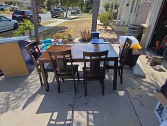 Dining room table and chairs