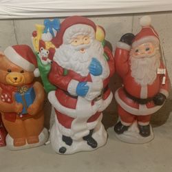 3 VINTAGE BLOW MOLDS