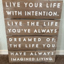 16”x20” Like BRAND NEW  Wood Sign