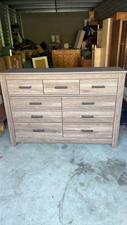 7-Drawer Wood Grain Dresser Ashley furniture