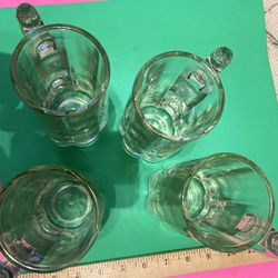 Four Glass Mugs