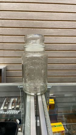 Vintage Planters Peanuts Glass Jar Bottle 1981 Nut Peanut Clear