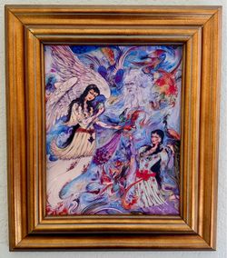 Beautiful, intricate antique(?) PAINTING