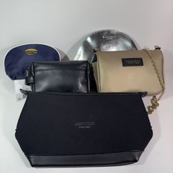 Designer Bag Pouches Set of 5 Lot Bundle Mini Cosmetics Essentials pouches