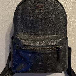 AUTHENTIC MCM SMALL BLACK BACKPACK