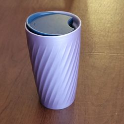 Starbucks Winter Lilac Subzero Twist Ceramic Travel Tumbler 12 Oz. 
Pre-owned, very good shape.  It is 6" tall, weight 1lb 1oz (plus 
shipping materia