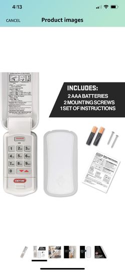 Genie Garage Door Key Pad