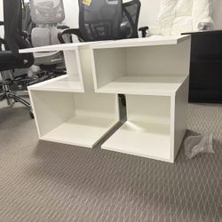 New Makeup Vanity Set of 2, with Mirror and Lights Japanese Style Bedroom Bedside Table