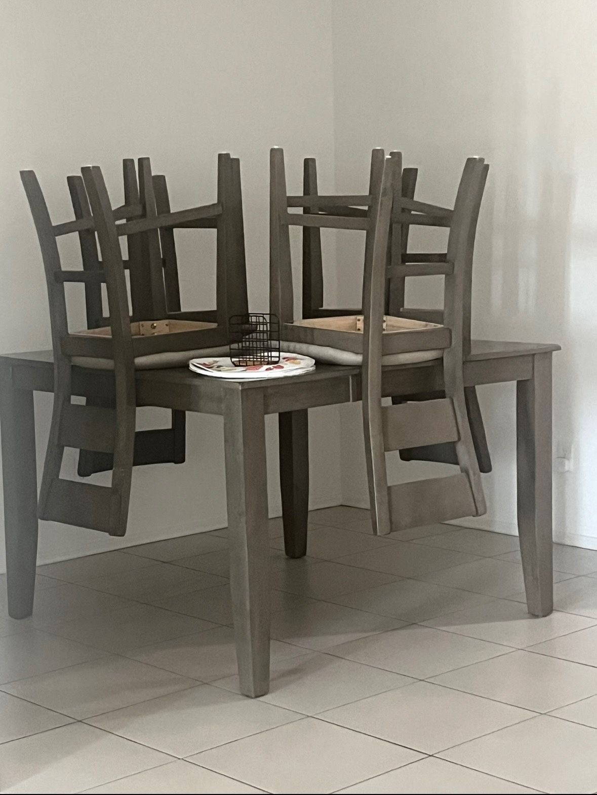 Gray Dining Room Table