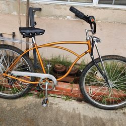 Vintage 80's Coppertone Custom "26 Schwinn Beach Cruiser Bike